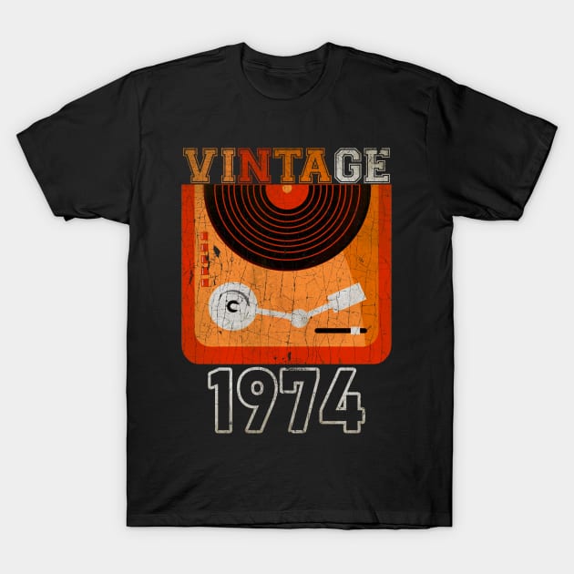 Vintage Turntable T-Shirt by tepe4su